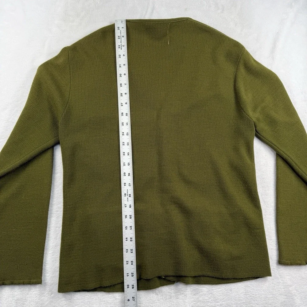 Vintage 60s Brentwood Cardigan Sweater Mens M Rockabilly Avocado Swing Bowling